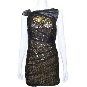 Cynthia Steffe Gold Sequin Dress
